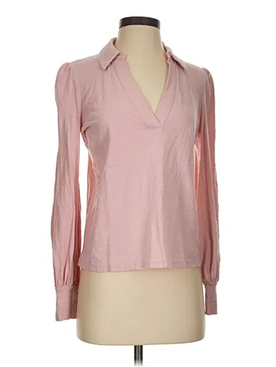 Pre-owned Boden Long Sleeve Blouse In Pink