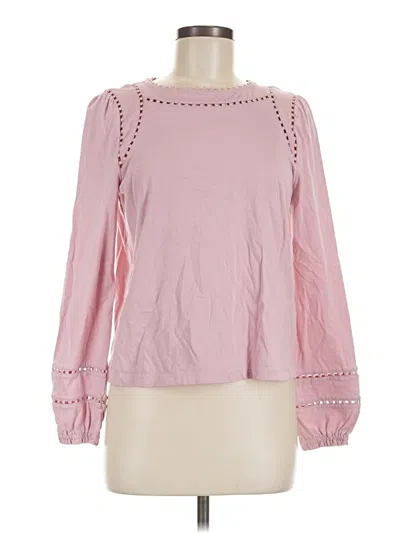 Pre-owned Boden Long Sleeve Blouse In Pink