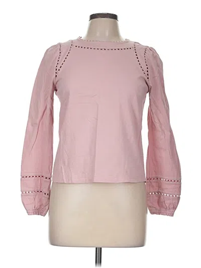 Pre-owned Boden Long Sleeve Blouse In Pink