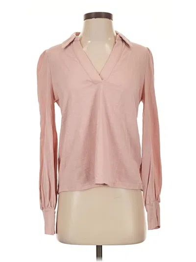 Pre-owned Boden Long Sleeve Blouse In Pink