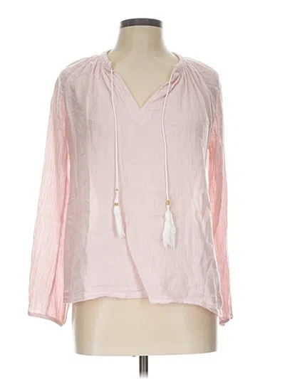 Pre-owned Boden Long Sleeve Blouse In Pink