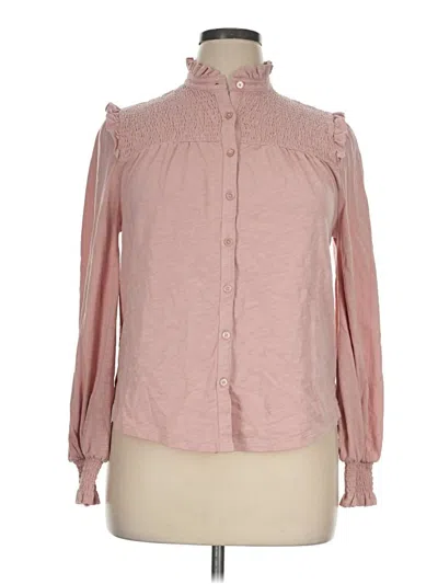 Pre-owned Boden Long Sleeve Blouse In Pink