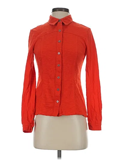 Pre-owned Boden Long Sleeve Blouse In Red