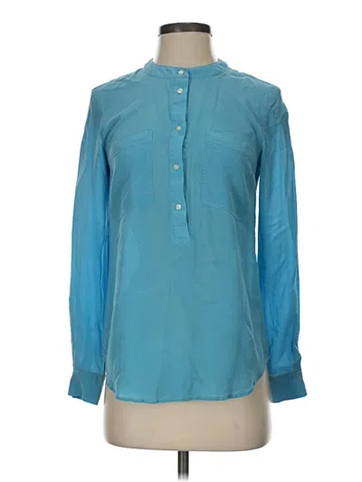 Pre-owned Boden Long Sleeve Blouse In Teal