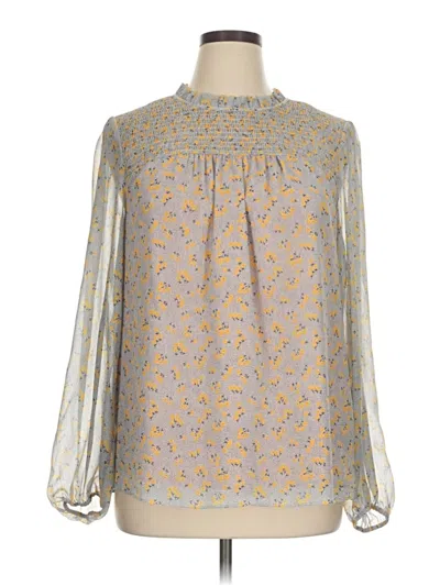 Pre-owned Boden Long Sleeve Blouse In Yellow