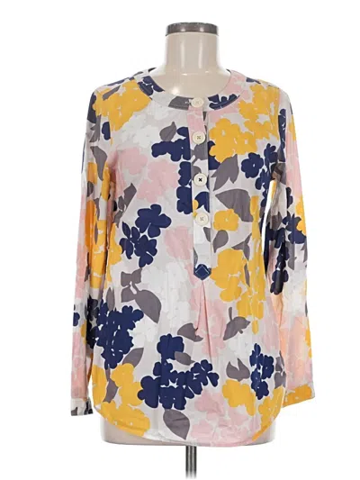 Pre-owned Boden Long Sleeve Blouse In Yellow