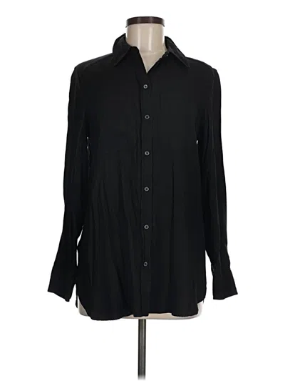 Pre-owned Boden Long Sleeve Button Down Shirt In Black