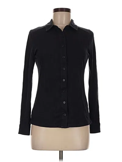 Pre-owned Boden Long Sleeve Button Down Shirt In Black