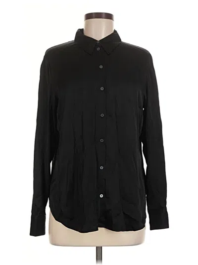 Pre-owned Boden Long Sleeve Button Down Shirt In Black