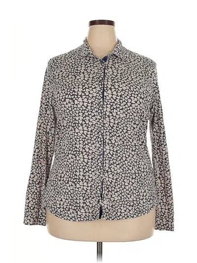 Pre-owned Boden Long Sleeve Button Down Shirt In Blue