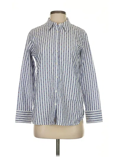 Pre-owned Boden Long Sleeve Button Down Shirt In Blue
