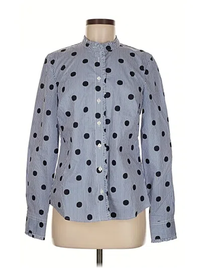 Pre-owned Boden Long Sleeve Button Down Shirt In Blue