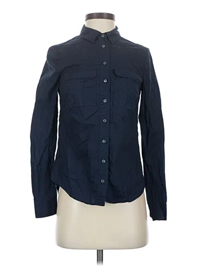 Pre-owned Boden Long Sleeve Button Down Shirt In Blue