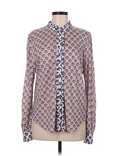 Pre-owned Boden Long Sleeve Button Down Shirt In Blue