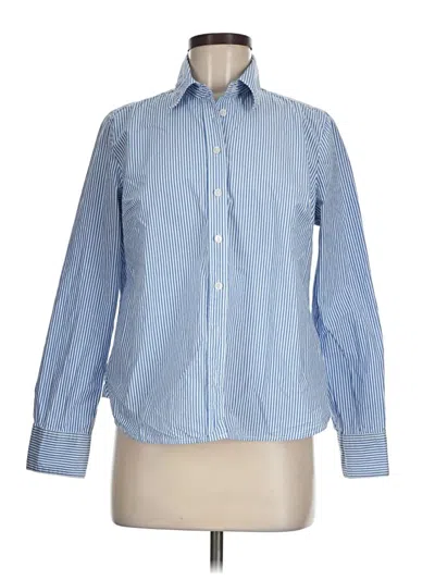 Pre-owned Boden Long Sleeve Button Down Shirt In Blue
