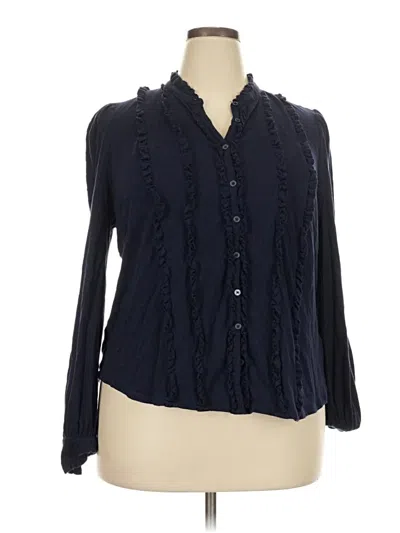 Pre-owned Boden Long Sleeve Button Down Shirt In Blue