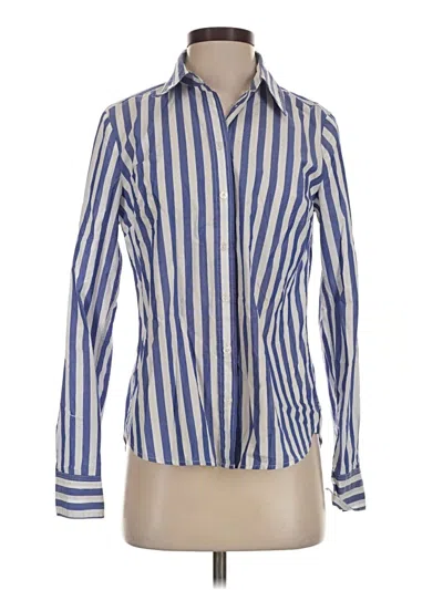 Pre-owned Boden Long Sleeve Button Down Shirt In Blue
