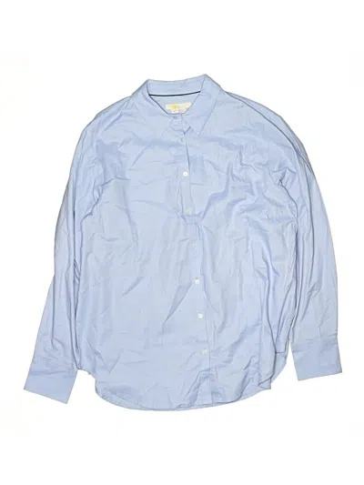 Pre-owned Boden Kids' Long Sleeve Button Down Shirt In Blue