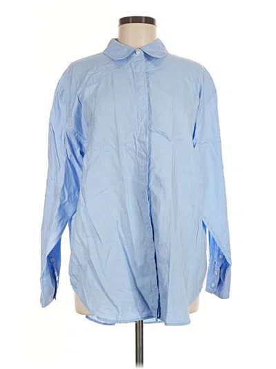 Pre-owned Boden Long Sleeve Button Down Shirt In Blue