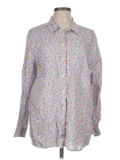 Pre-owned Boden Long Sleeve Button Down Shirt In Blue