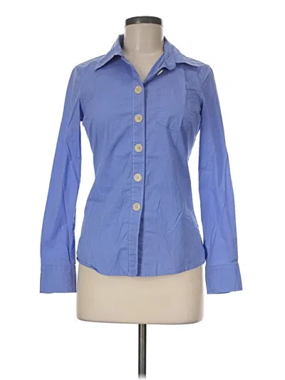 Pre-owned Boden Long Sleeve Button Down Shirt In Blue