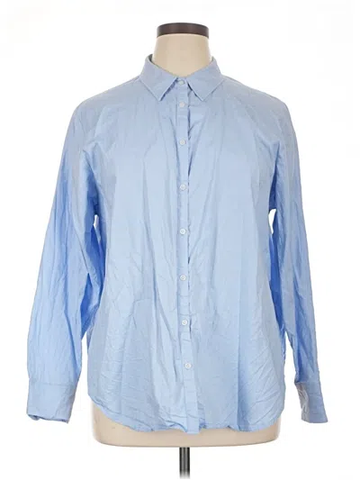 Pre-owned Boden Long Sleeve Button Down Shirt In Blue