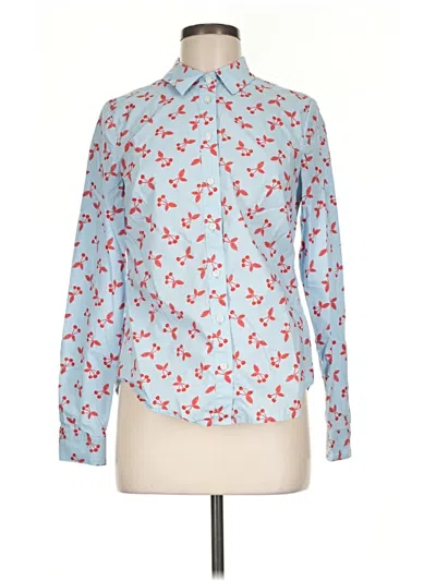 Pre-owned Boden Long Sleeve Button Down Shirt In Blue