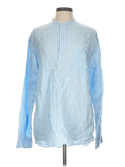 Pre-owned Boden Long Sleeve Button Down Shirt In Blue