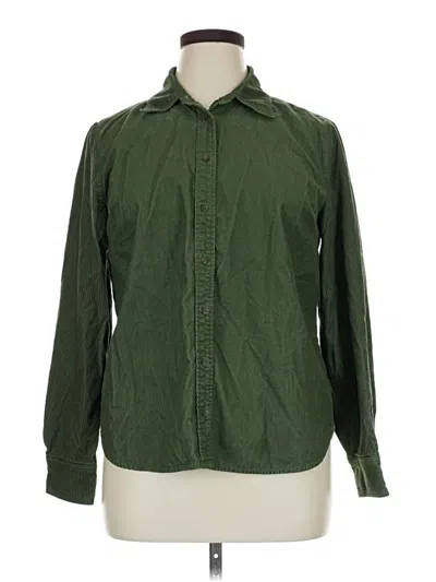 Pre-owned Boden Long Sleeve Button Down Shirt In Green