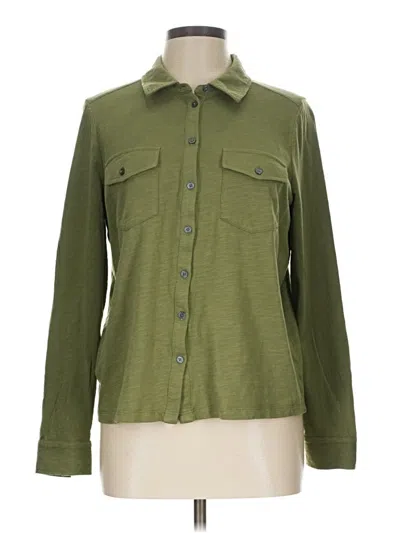 Pre-owned Boden Long Sleeve Button Down Shirt In Green