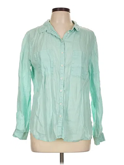 Pre-owned Boden Long Sleeve Button Down Shirt In Green