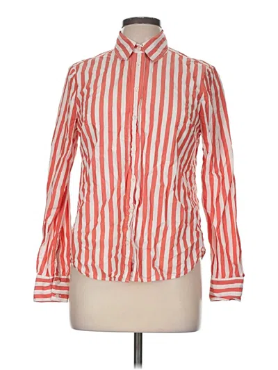 Pre-owned Boden Long Sleeve Button Down Shirt In Orange