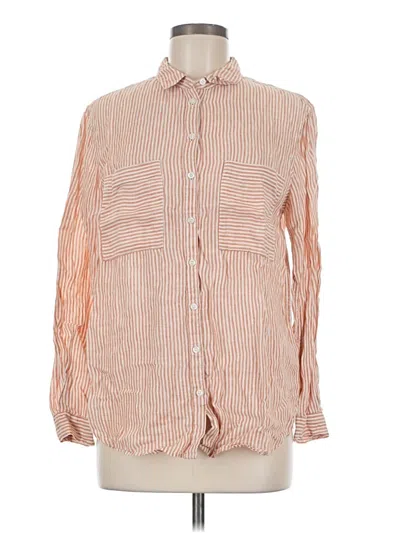 Pre-owned Boden Long Sleeve Button Down Shirt In Orange