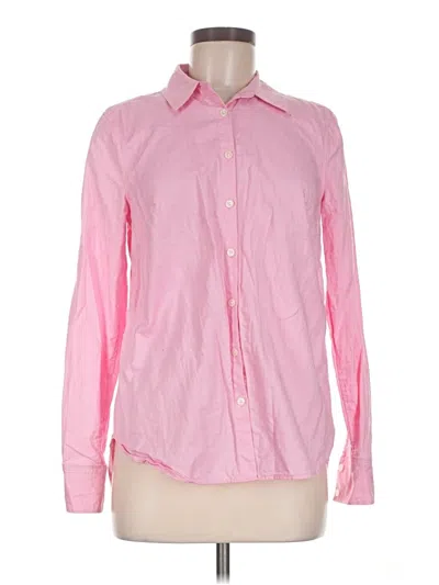 Pre-owned Boden Long Sleeve Button Down Shirt In Pink