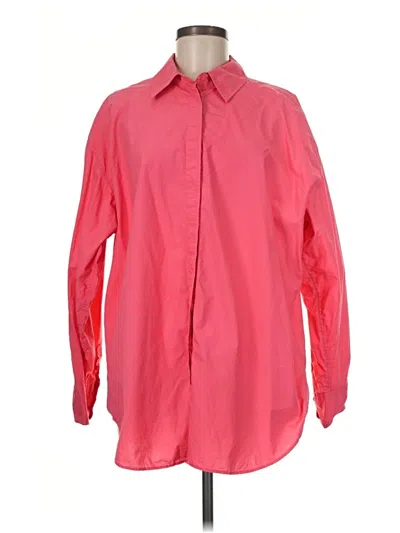 Pre-owned Boden Long Sleeve Button Down Shirt In Pink