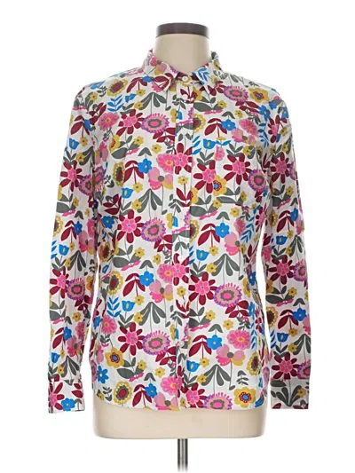 Pre-owned Boden Long Sleeve Button Down Shirt In Pink