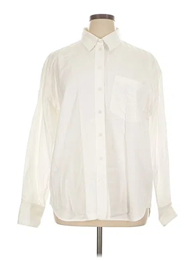 Pre-owned Boden Long Sleeve Button Down Shirt In White