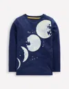 Boden Long Sleeve Glow T-shirt-college Navy Moon Male