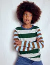 Boden Long Sleeve Hotchpotch T Shirt Hotch Multi  In Multi