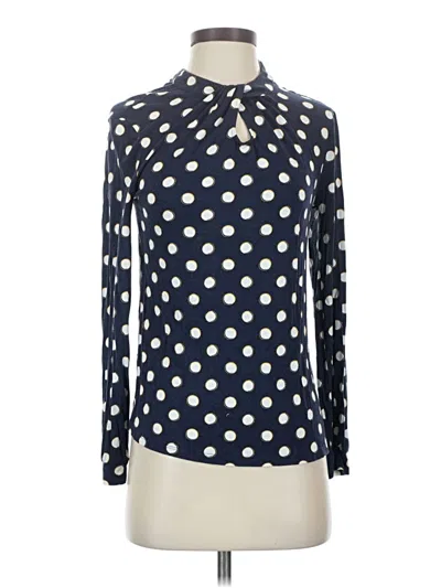 Pre-owned Boden Long Sleeve Polo Shirt In Blue