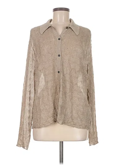 Pre-owned Boden Long Sleeve Polo Shirt In Tan