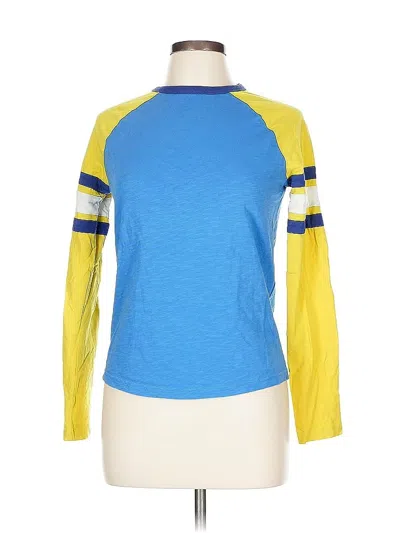 Pre-owned Boden Long Sleeve T-shirt In Blue