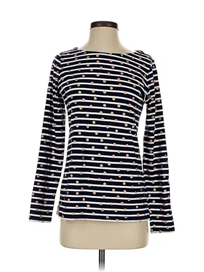 Pre-owned Boden Long Sleeve T-shirt In Blue
