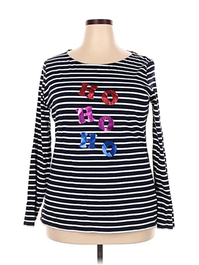 Pre-owned Boden Long Sleeve T-shirt In Blue