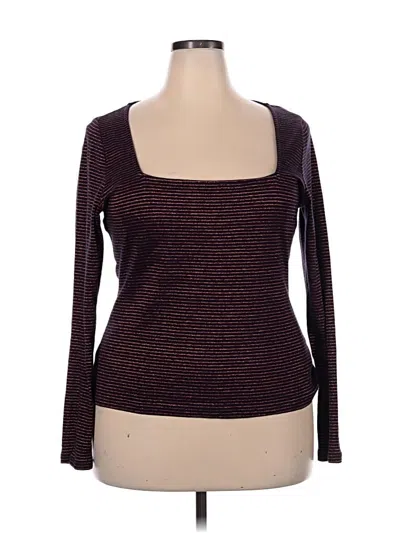 Pre-owned Boden Long Sleeve T-shirt In Brown