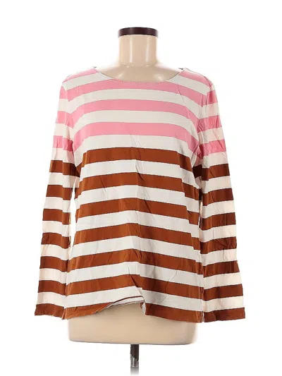 Pre-owned Boden Long Sleeve T-shirt In Pink
