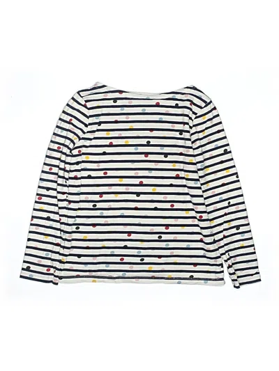 Pre-owned Boden Kids' Long Sleeve T-shirt In White