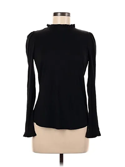 Pre-owned Boden Long Sleeve Top Black Turtleneck Tops