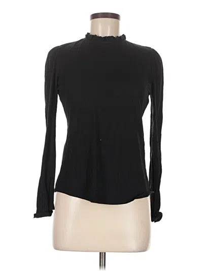 Pre-owned Boden Long Sleeve Top Black Turtleneck Tops