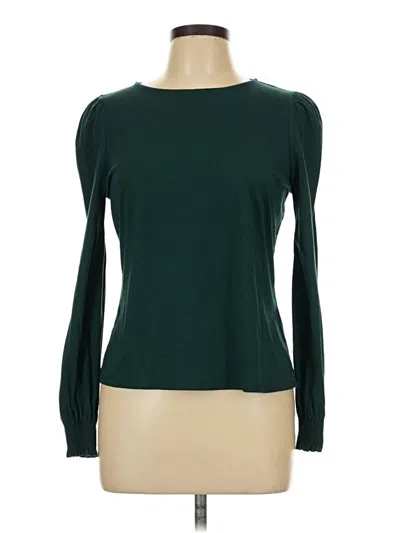 Pre-owned Boden Long Sleeve Top Green Boatneck Tops